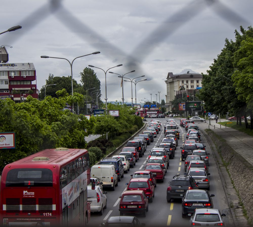 Skopje rainy day